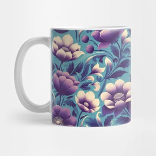 Purple Flowers Mug